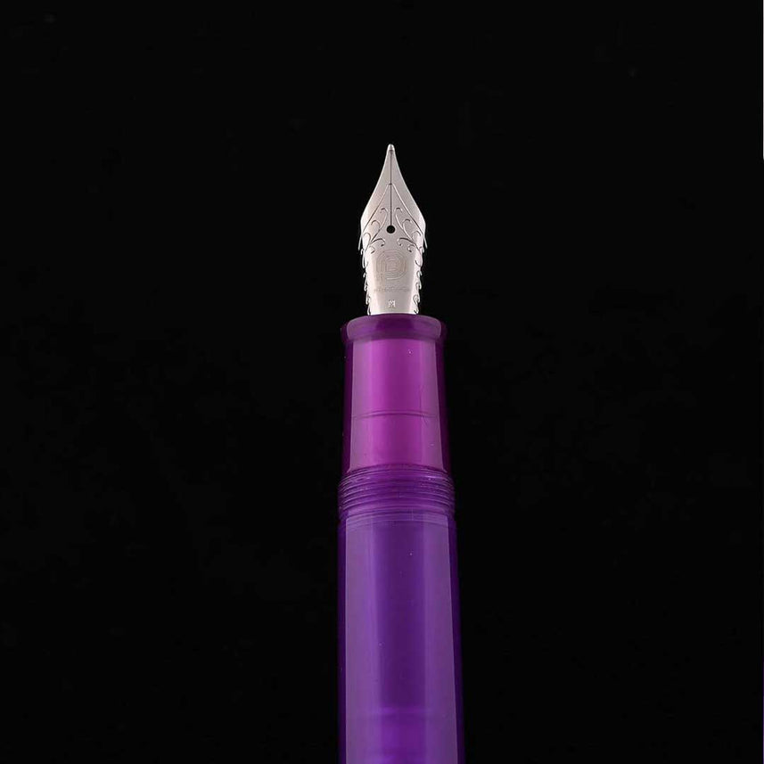 Penlux | Masterpiece Grande | Fountain Pen | Aurora Australis | Purple | Piston Filling