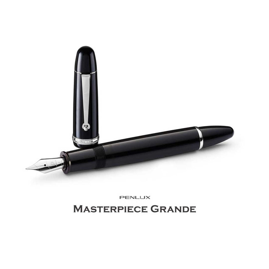 Penlux | Masterpiece Grande | Fountain Pen | Black Body | Piston Filling