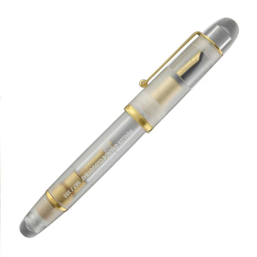 Penlux | Masterpiece Grande | Fountain Pen | Cloudy Bay | Clear Gold Trims | Piston Filling