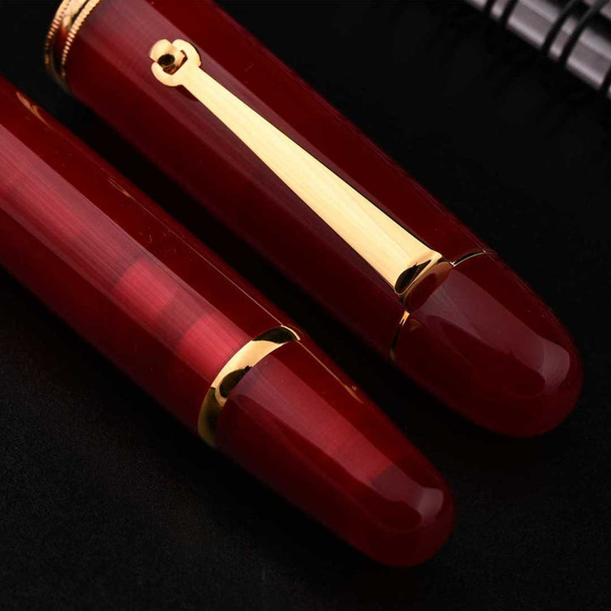 Penlux | Masterpiece Grande | Fountain Pen | Daybreak | Red | Piston Filling