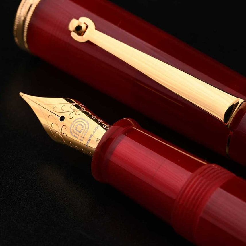Penlux | Masterpiece Grande | Fountain Pen | Daybreak | Red | Piston Filling