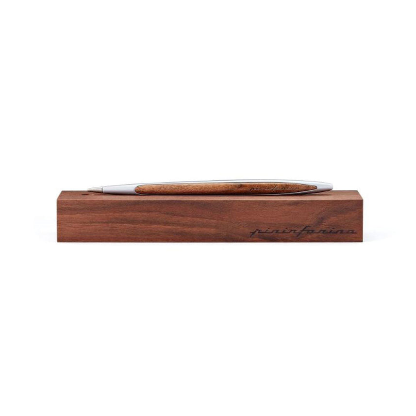 Pininfarina Cambiano Classic Ethergraf Pencil with Solid Wood Desk Stand – Aluminium