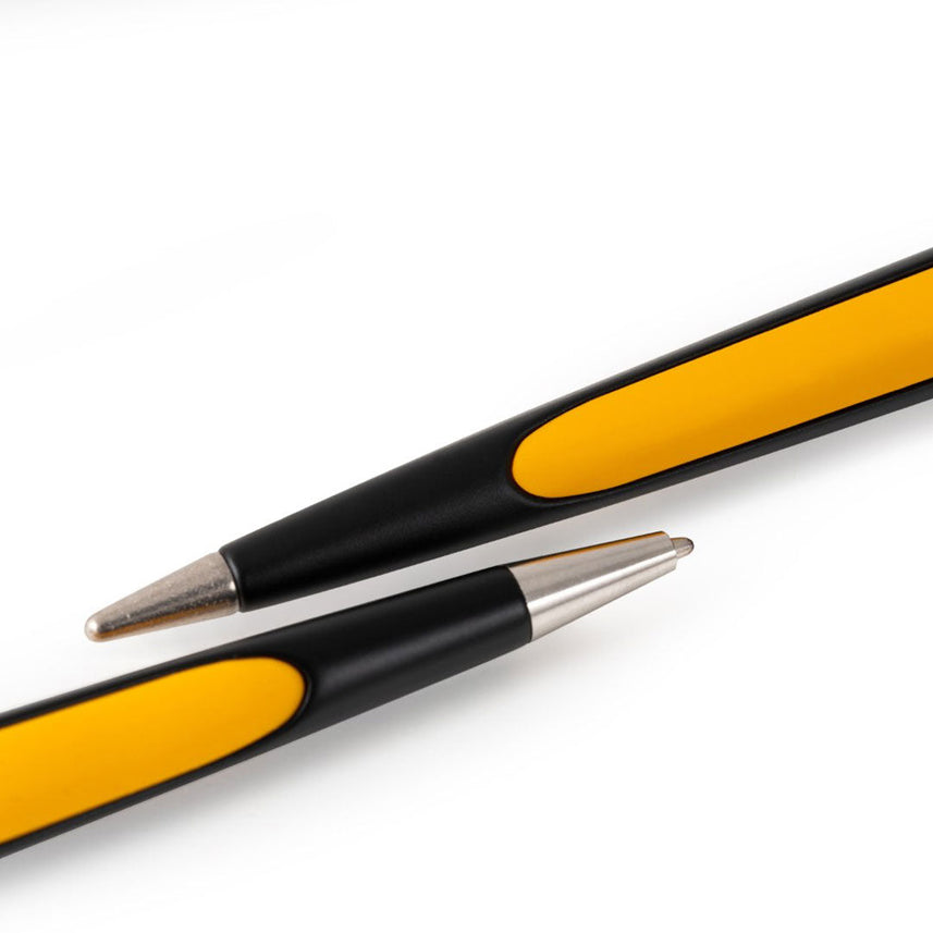 Pininfarina Cambiano Race Ballpoint Pen with Racing Desk Stand – Yellow