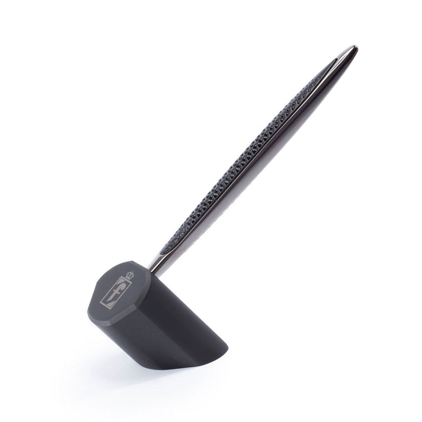 Pininfarina Cambiano Transitions Black Ballpoint Pen with Inclined Desk Stand
