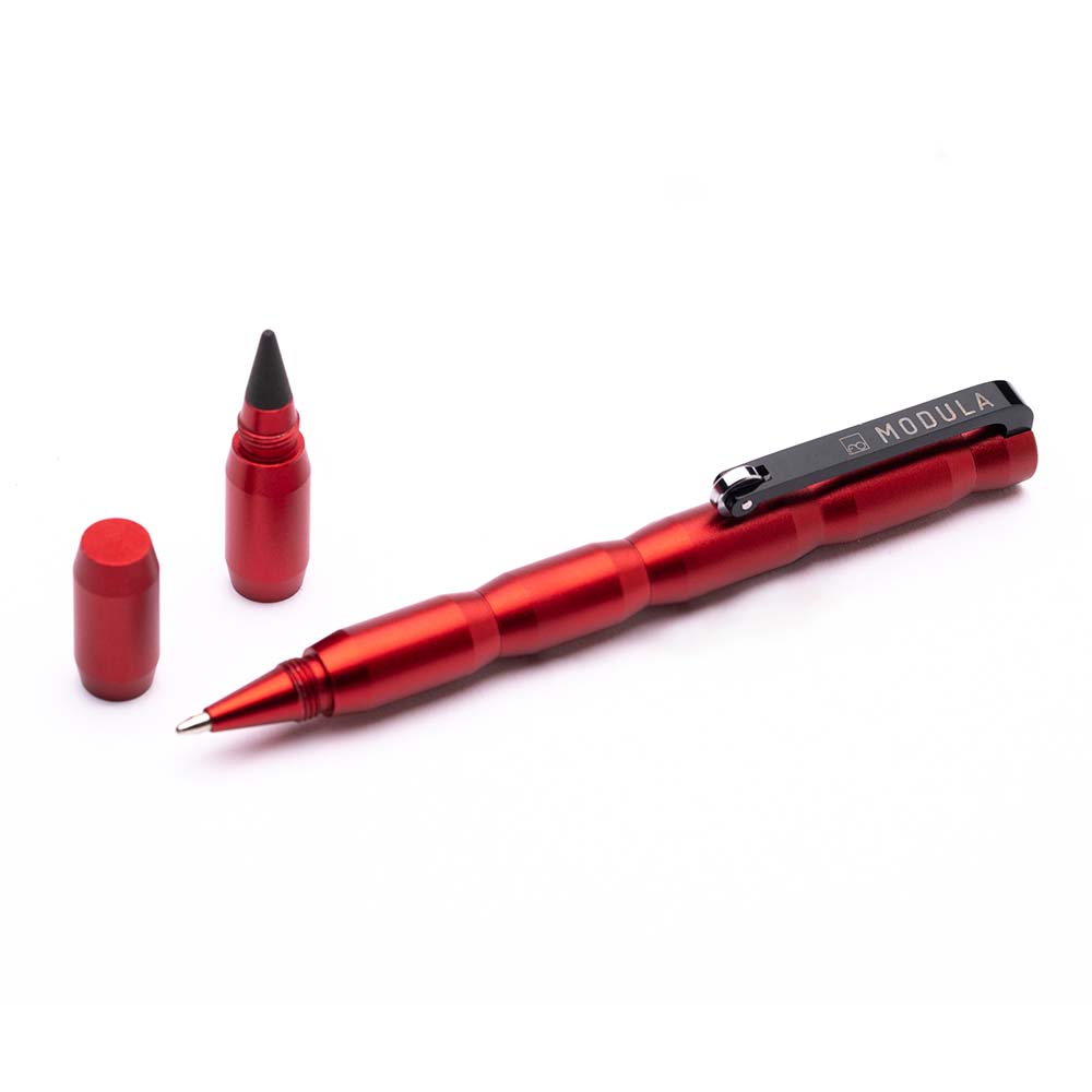 Pininfarina Forever Modula Aluminum GrafeeX Pencil and Ballpoint Pen – Red