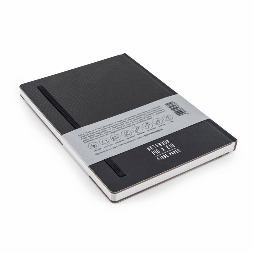 Pininfarina Notes Stone Paper Flexi Black Notebook – Ruled