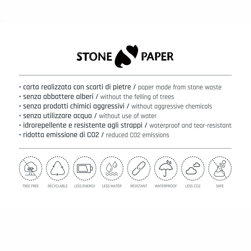 Pininfarina Notes Stone Paper Flexi Black Notebook – Ruled