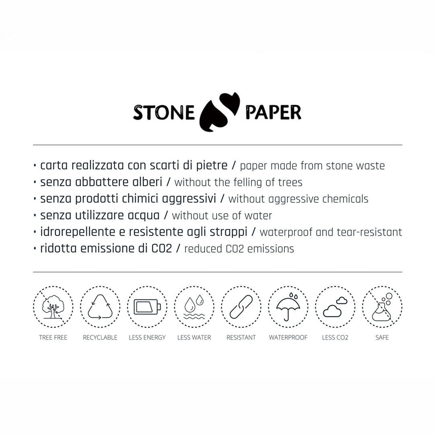 Pininfarina Notes Stone Paper Flexi White Notebook – Ruled