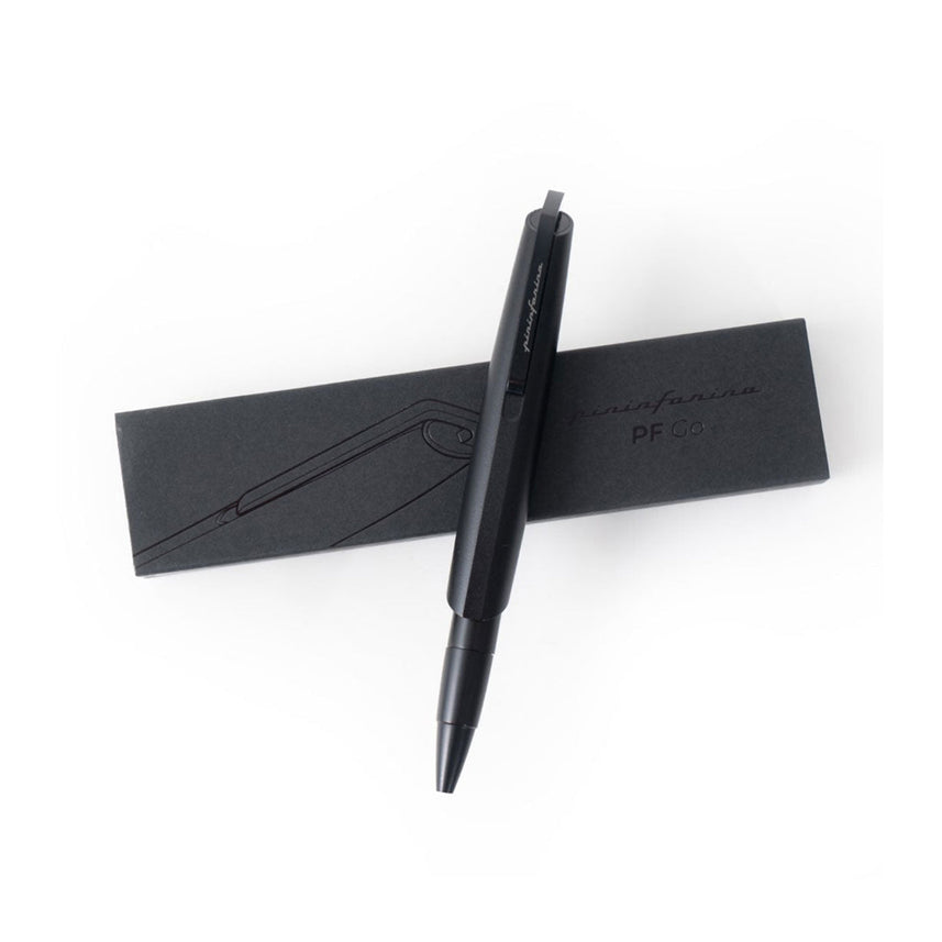 Pininfarina PF Go Black Retractable Ballpoint Pen with Twist Mechanism