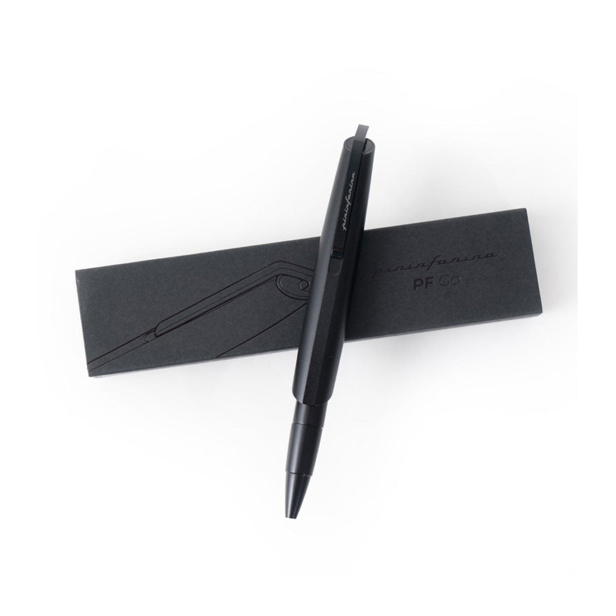 Pininfarina PF Go Black Retractable Ballpoint Pen with Twist Mechanism