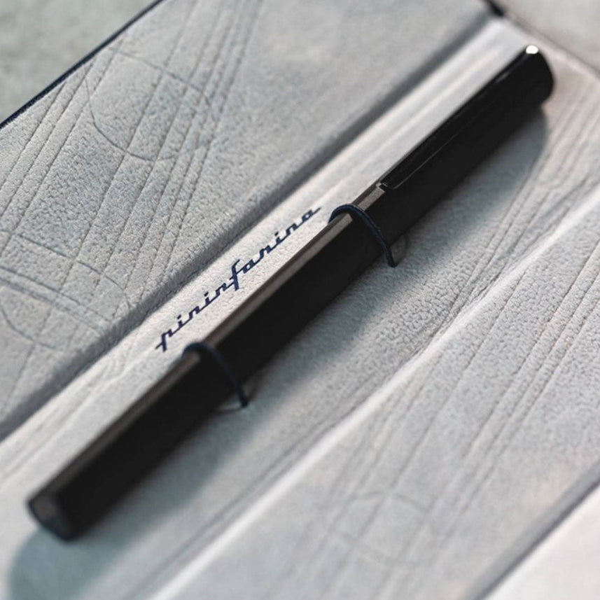 Pininfarina PF One Black Retractable Ballpoint Pen with Twist Mechanism
