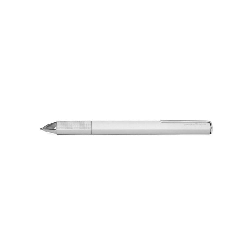 Pininfarina PF One Silver Retractable Ballpoint Pen with Twist Mechanism