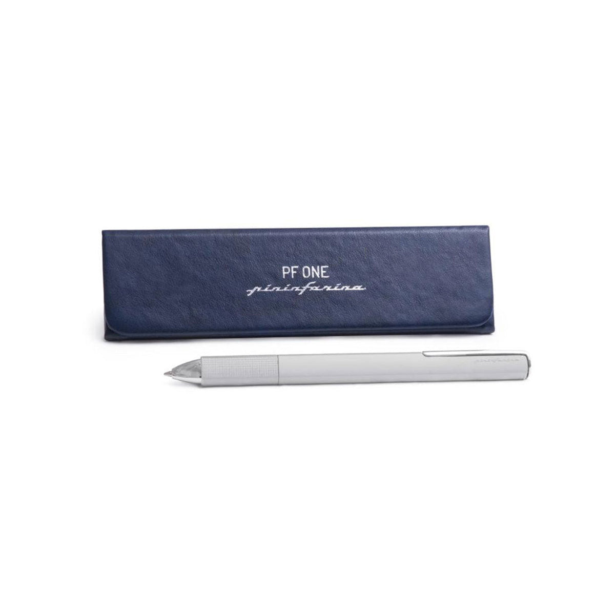 Pininfarina PF One Silver Retractable Ballpoint Pen with Twist Mechanism
