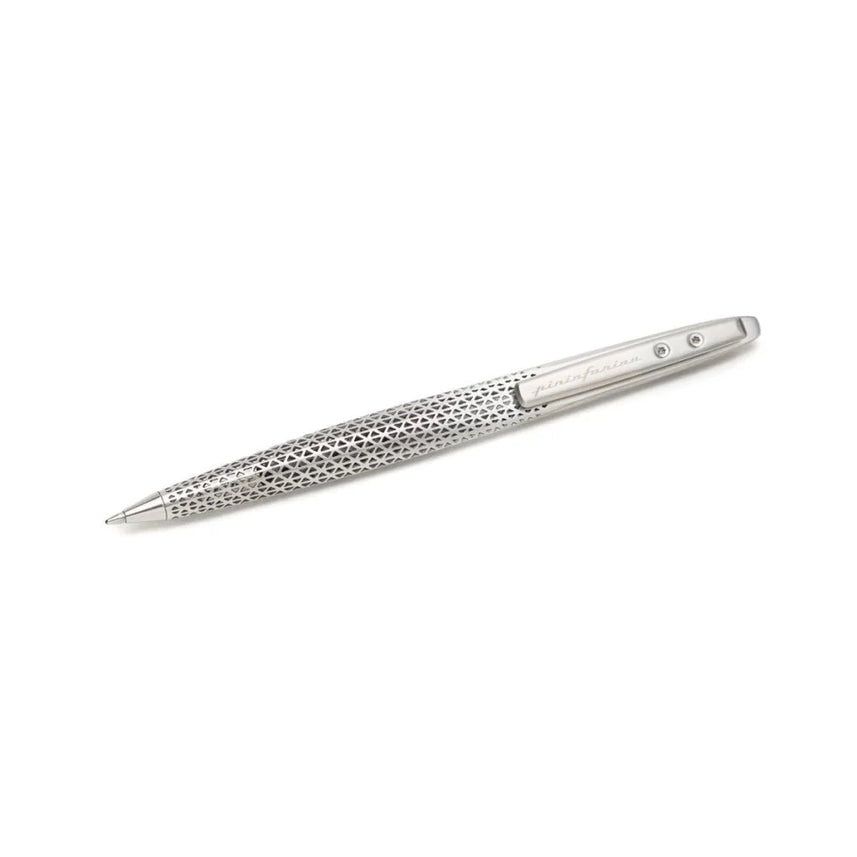 Pininfarina Space Transition Ballpoint Pen with Aluminium Desk Stand – Grey