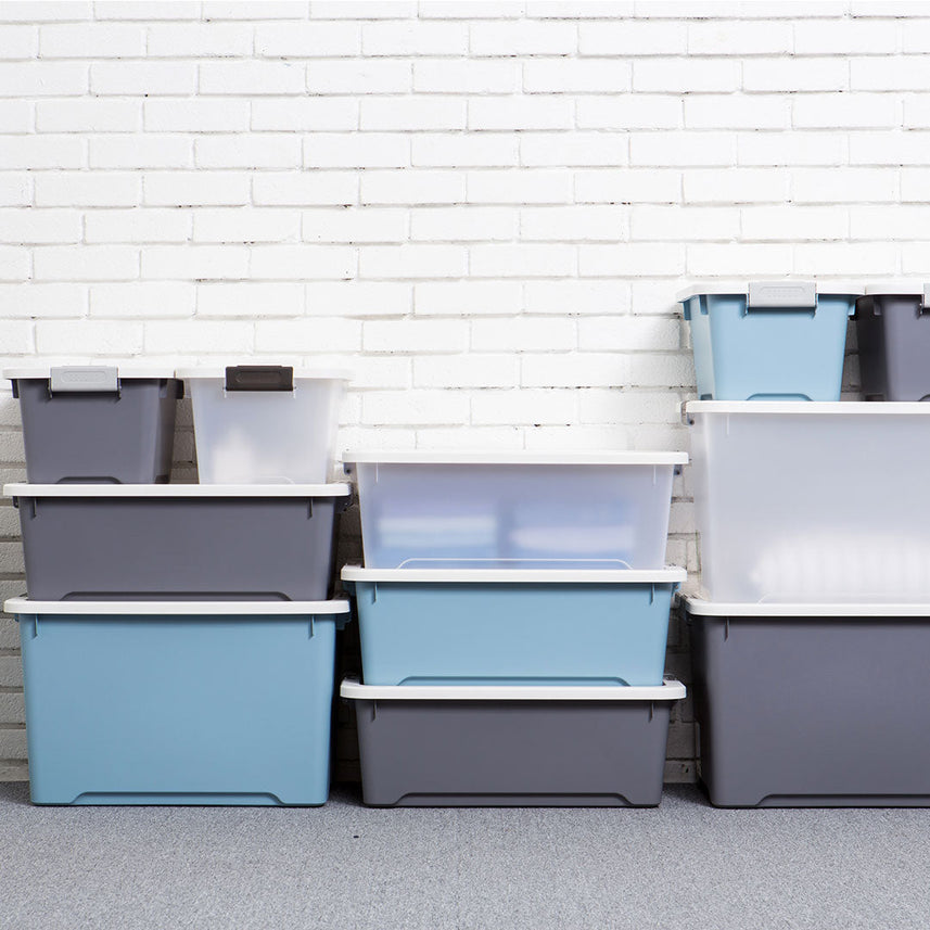 Litem | Multi Utility Storage  Box |Organizer  | 17 litres | Orange | Living Box | For Office Home & Kitchen