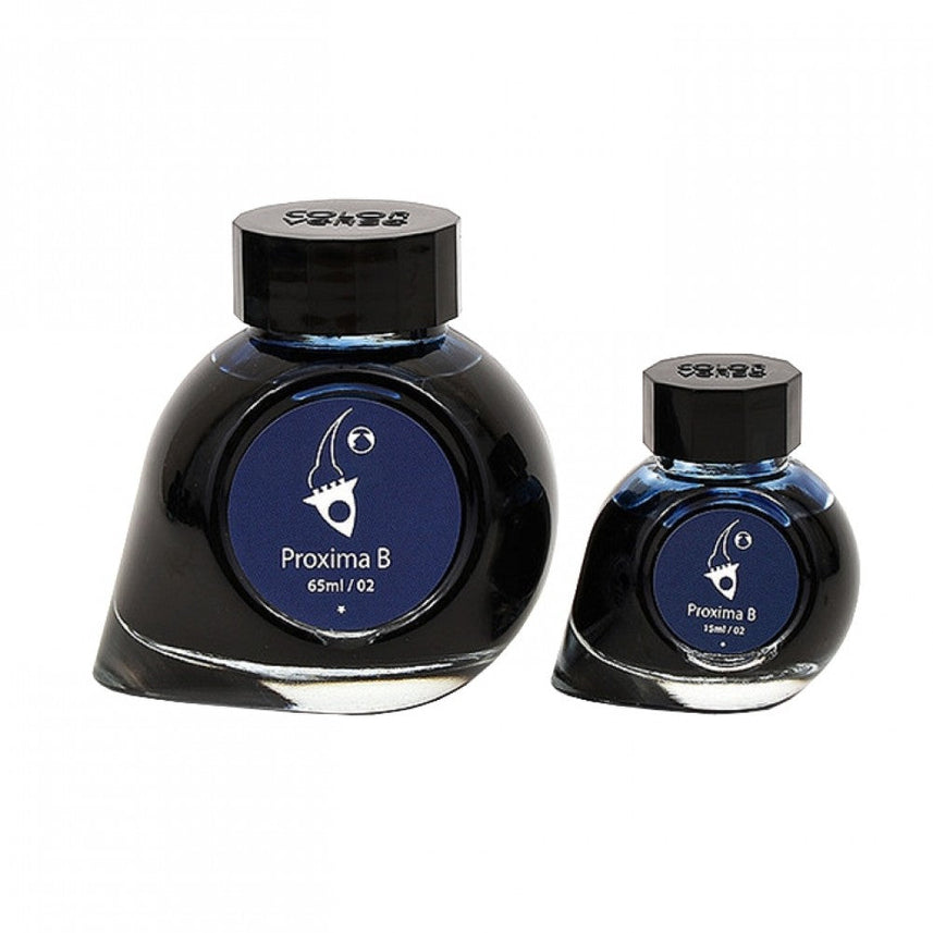 Colorverse Ink | Spaceward Series | Proxima B | Dark Blue | 65ml & 15ml | 2 Bottle Set - penpencilink