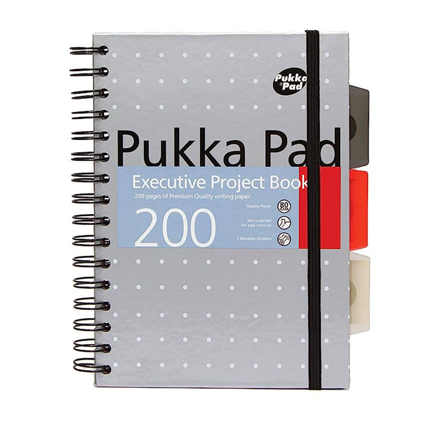 Pukka Pad | A5 | Executive Project Book | Metallic Blue