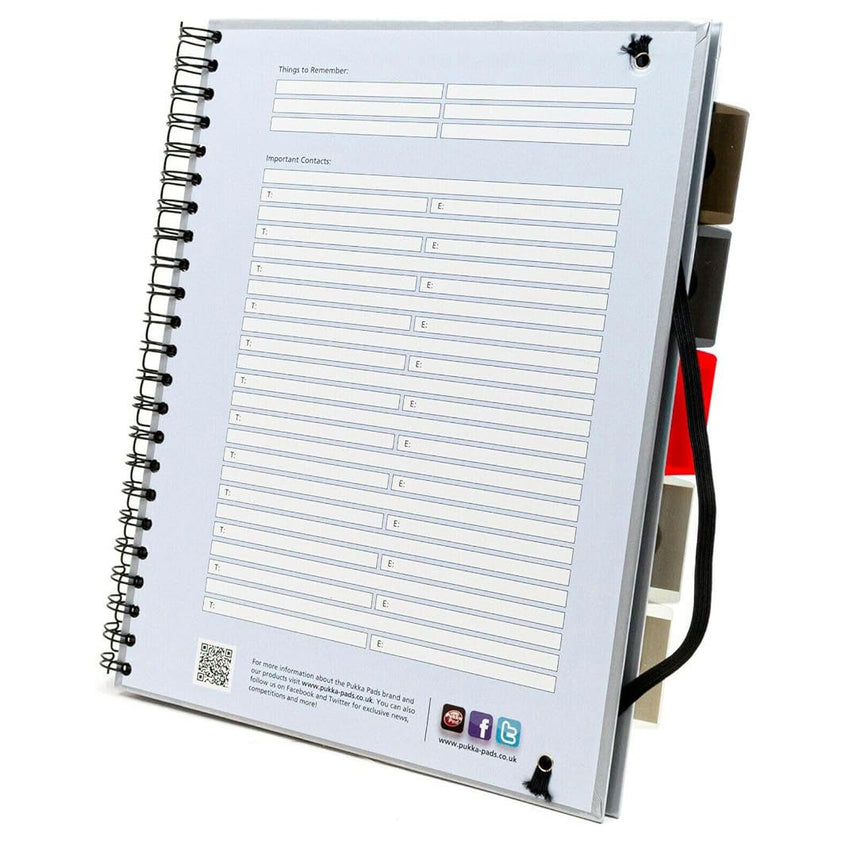 Pukka Pad | A4 | Spiral Bound Notebook | Ruled | Metallic Pink