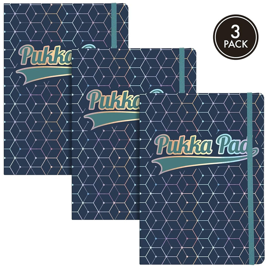 Pukka Pad | A5 | Glee Project Book | Dark Blue | Pack of 3