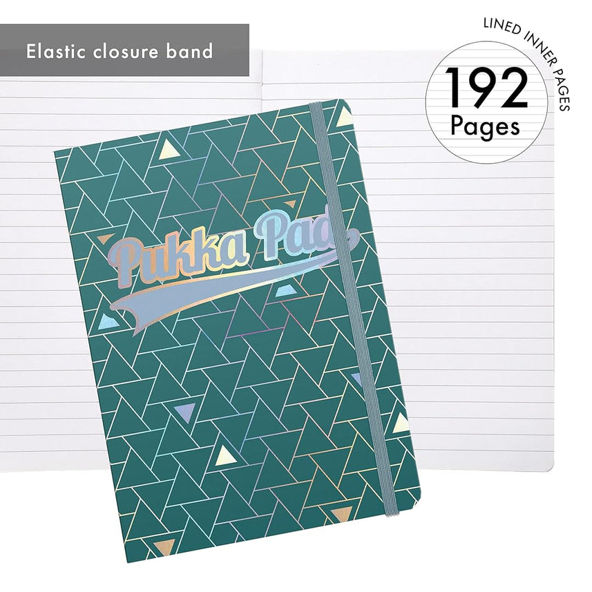 Pukka Pad | A5 | Glee Project Book | Green | Pack of 3
