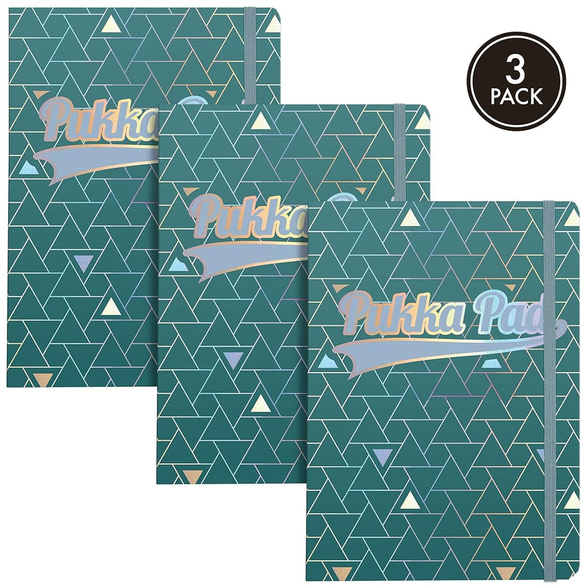 Pukka Pad | A5 | Glee Project Book | Green | Pack of 3