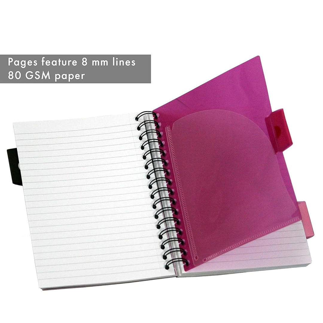 Pukka Pad | A5 | Project Book | Ruled | Pink