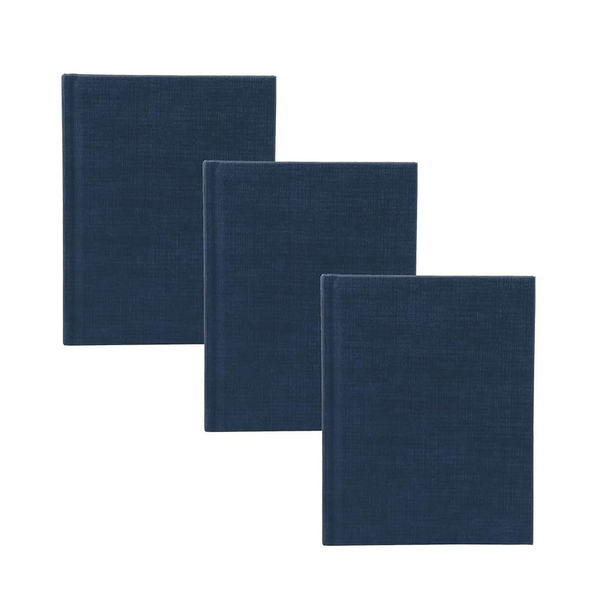 Pukka Pad | A6 | Manuscript Ruled | Pack of 3 | Blue