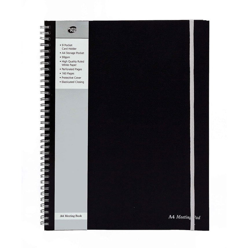 Pukka Pad | A4+ | Meeting Pad | Black