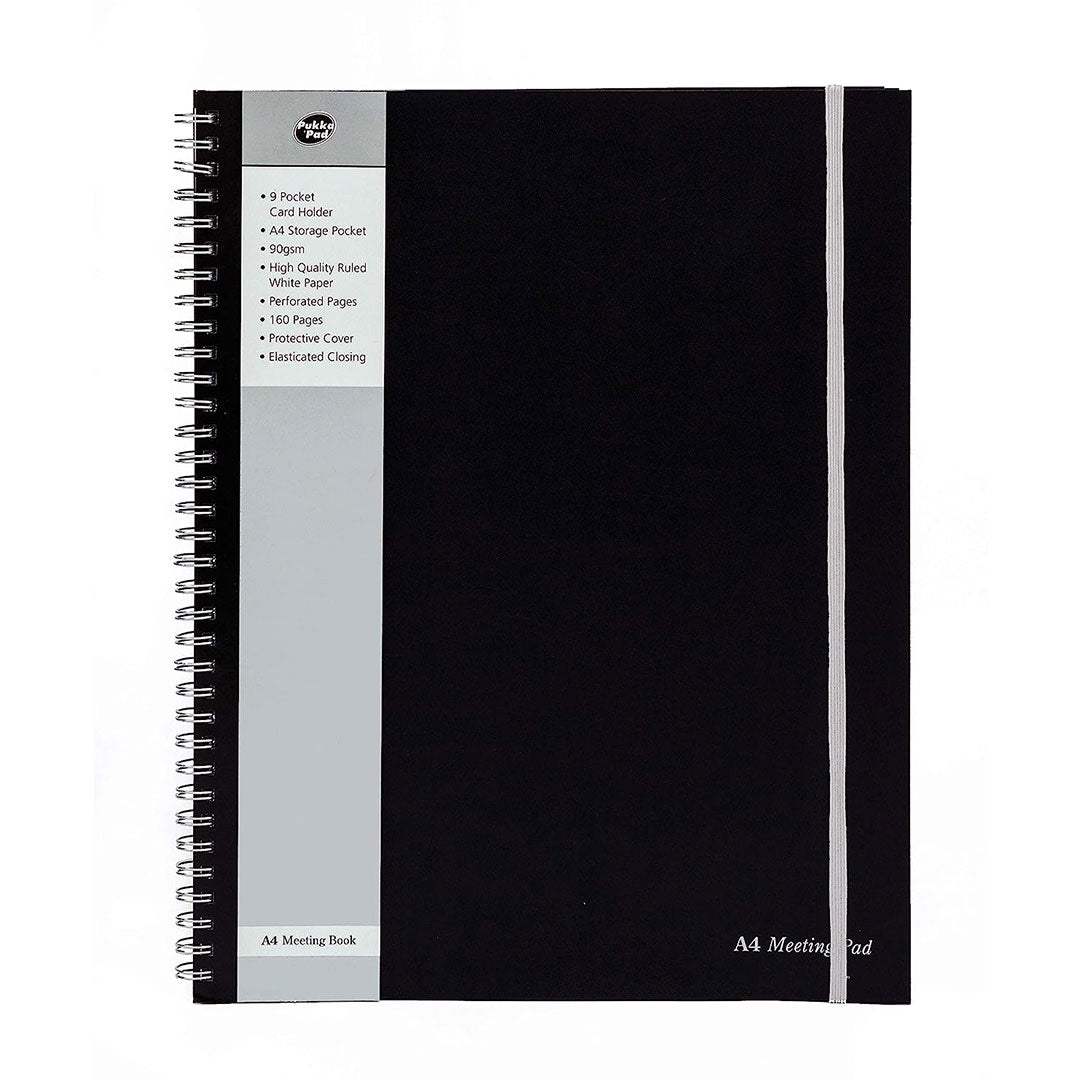 Pukka Pad | A4+ | Meeting Pad | Black
