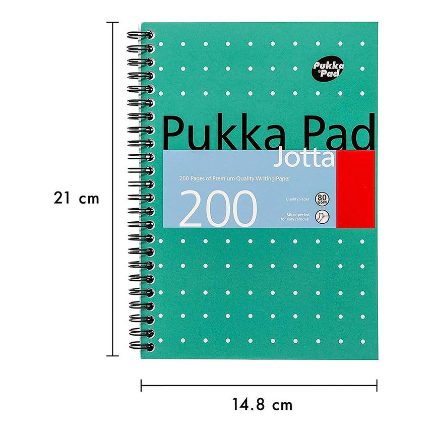 Pukka Pad | A5 | Jotta Squared Paper Notebook | Green