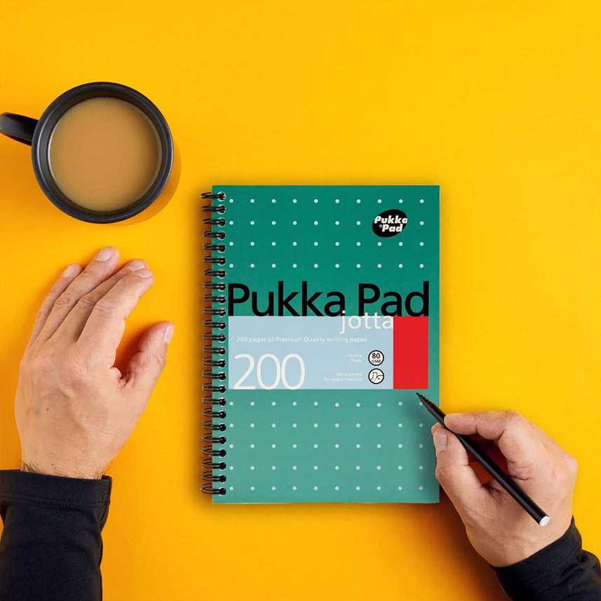 Pukka Pad | A5 | Jotta Squared Paper Notebook | Green
