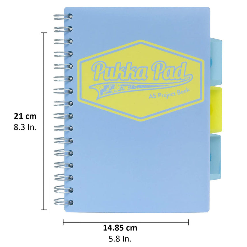 Pukka Pad | A5 | Pastel Project Book | Light Blue