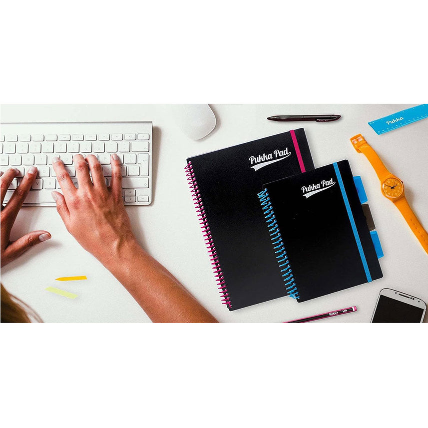 Pukka Pad | A4 | Neon Lined | Blue