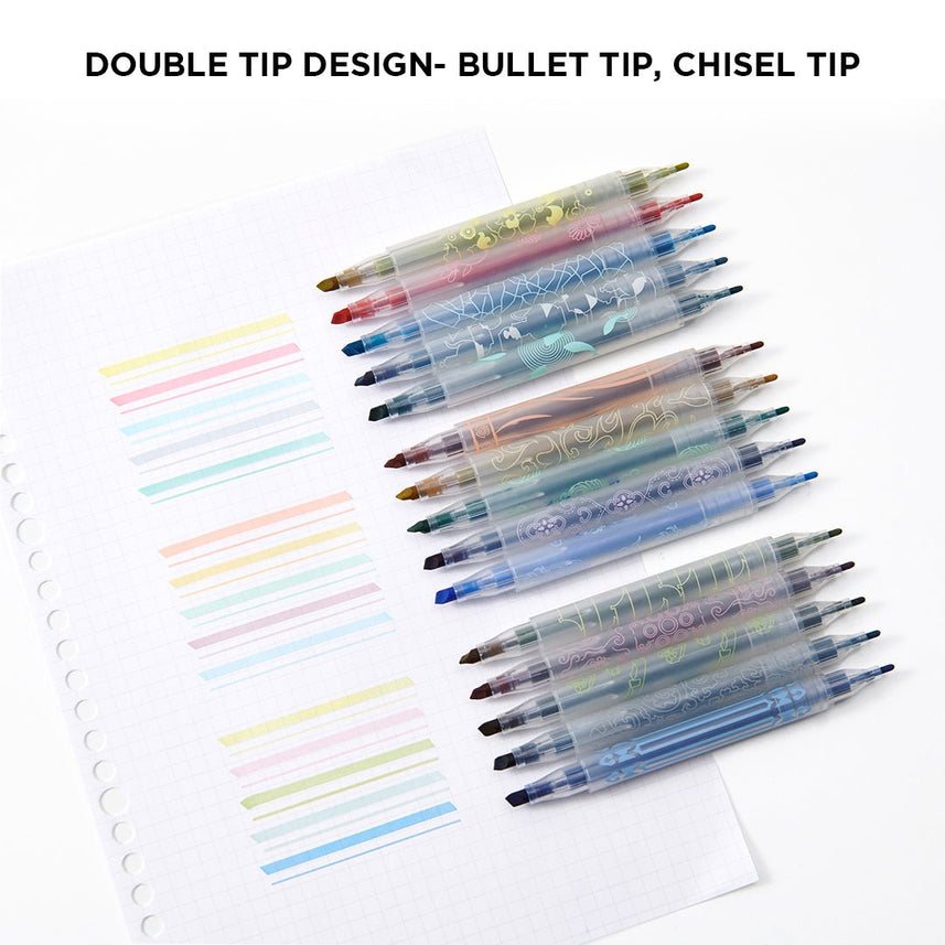 Pure Dual Tips Highlighter Set- National Museum of China - INDOFUTURE - K1051 - Highlighter