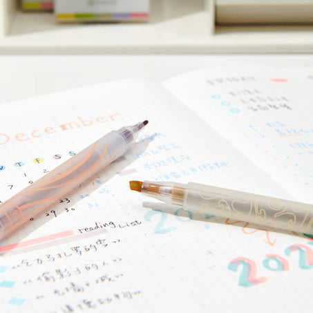 Pure Dual Tips Highlighter Set- National Museum of China - INDOFUTURE - Highlighter