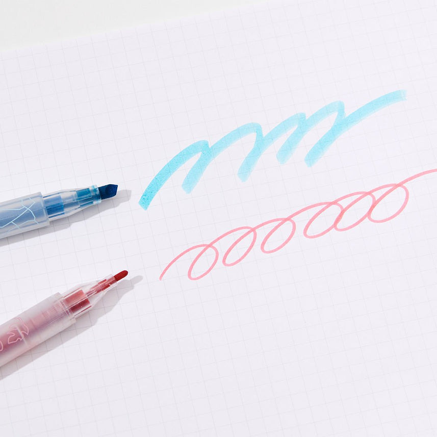 Pure Dual Tips Highlighter Set - National Museum of China - INDOFUTURE - K1051 - Highlighter