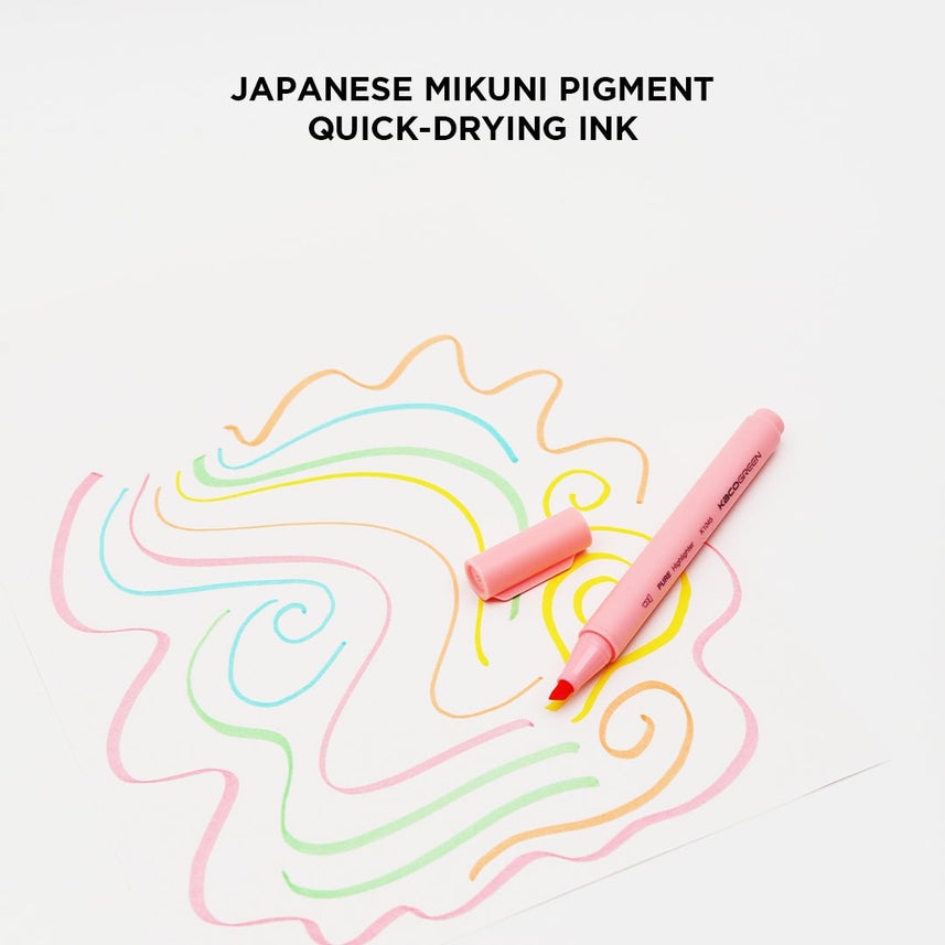 Pure Macaron Highlighter - Five color Pack - INDOFUTURE - Highlighter