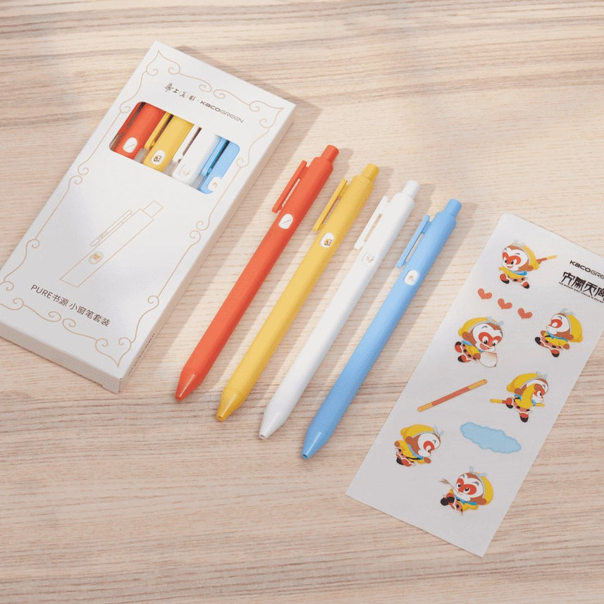 Pure(small window)gel ink pen 4pc/set-collaboration with Shanghai Animation Film Studio - INDOFUTURE - GEL PEN