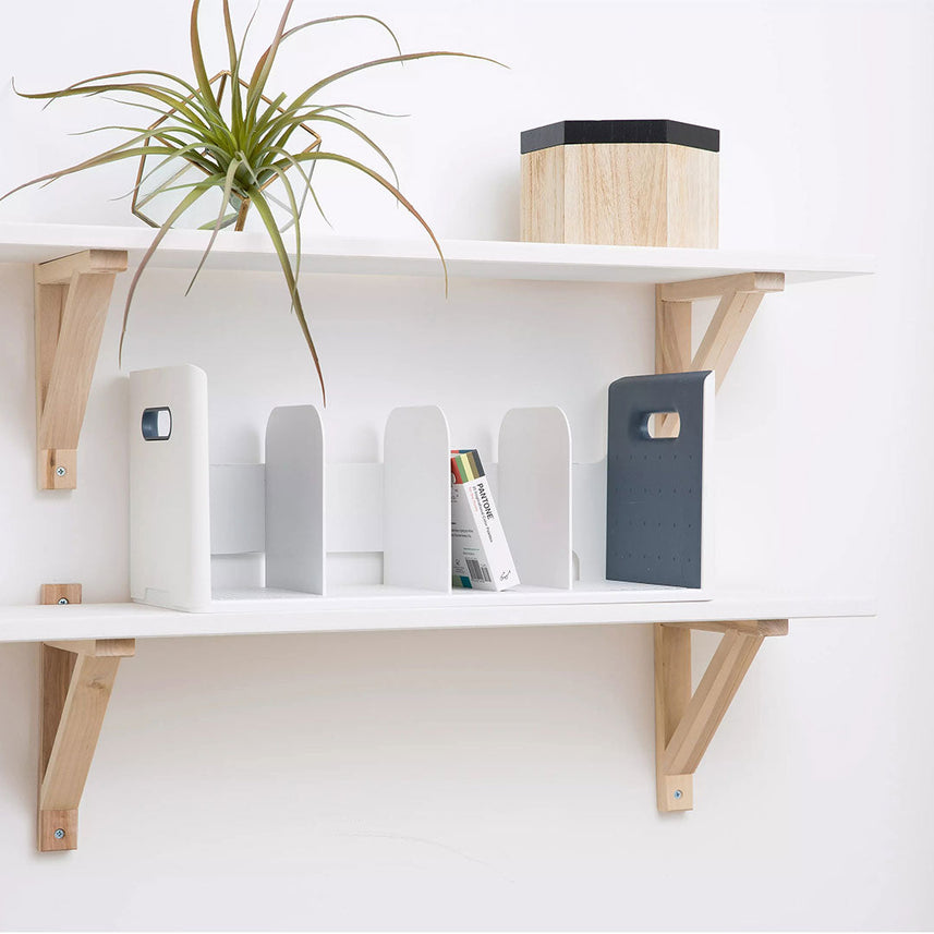 Litem | Book Rack | 4 Compartments | Organizer| Navy |Roomax