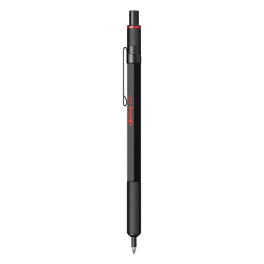 Rotring | 600 Series | Black 1.0mm Ball Pen | Metal Body | Non-Slip | Metal Knurled Grip