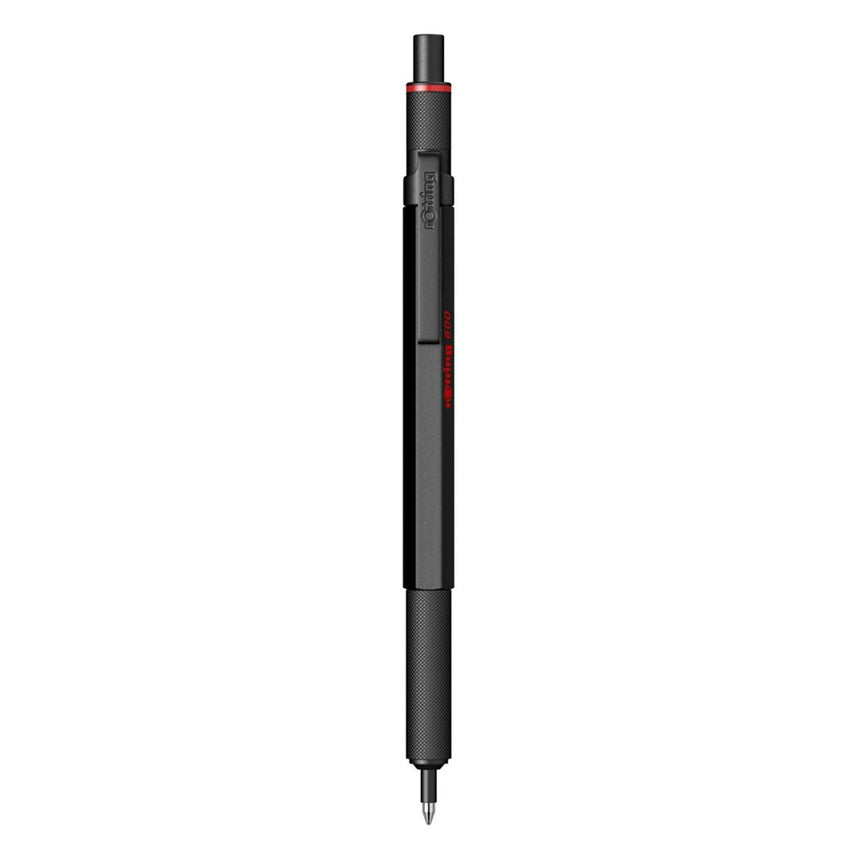 Rotring | 600 Series | Black 1.0mm Ball Pen | Metal Body | Non-Slip | Metal Knurled Grip