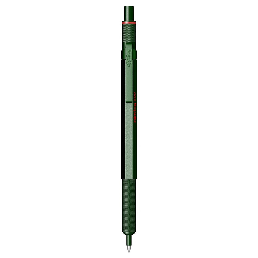 Rotring | 600 Series | Green 1.0mm Ball Pen | Metal Body | Non-Slip | Metal Knurled Grip