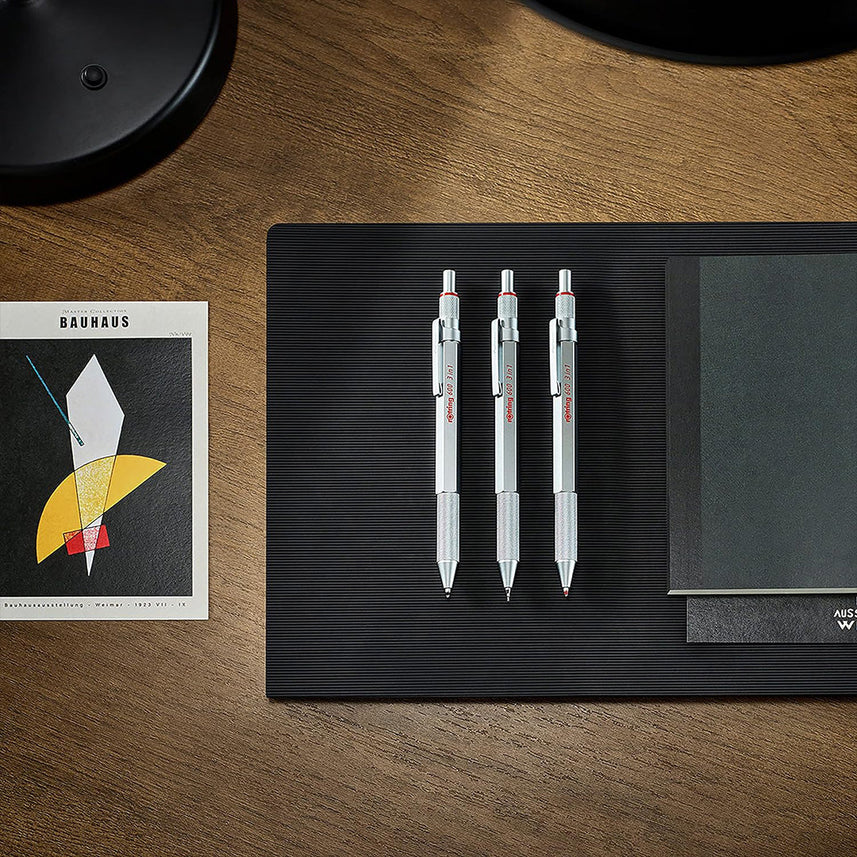 Rotring | 600 Pen And Mechanical Pencil | 3-in-1 | Silver