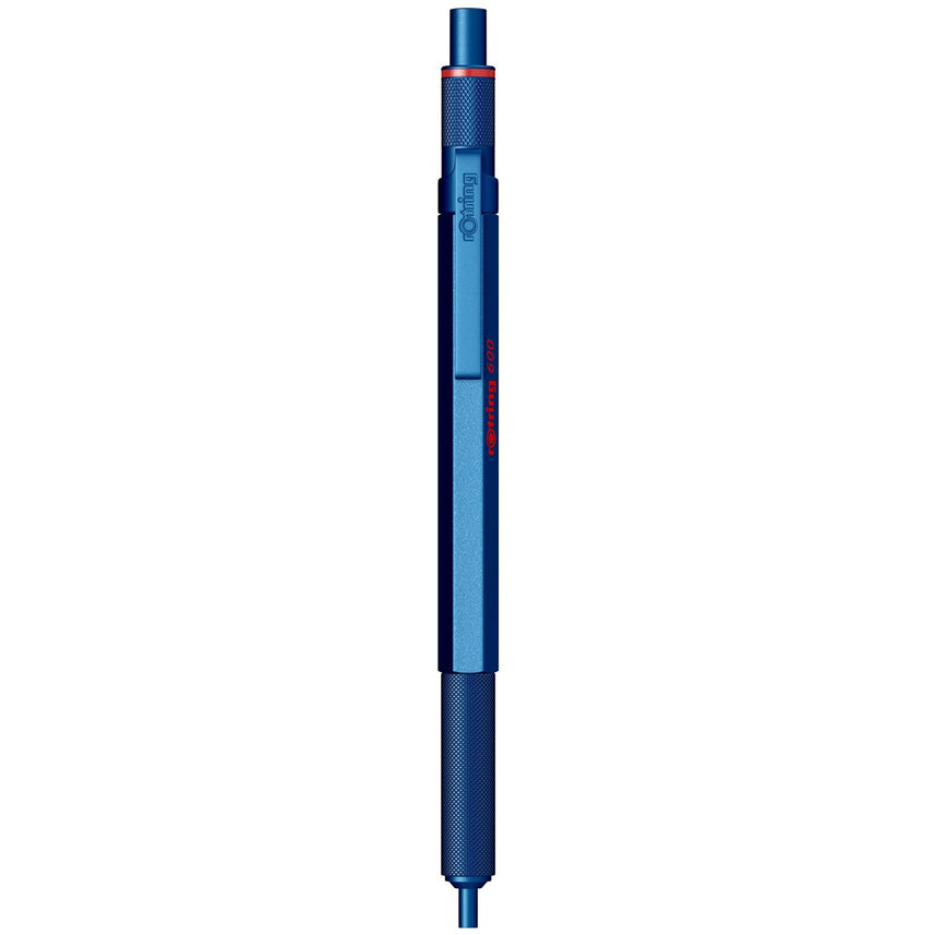 Rotring | 600 Series | Blue 1.0mm Ball Pen | Metal Body | Non-Slip | Metal Knurled Grip