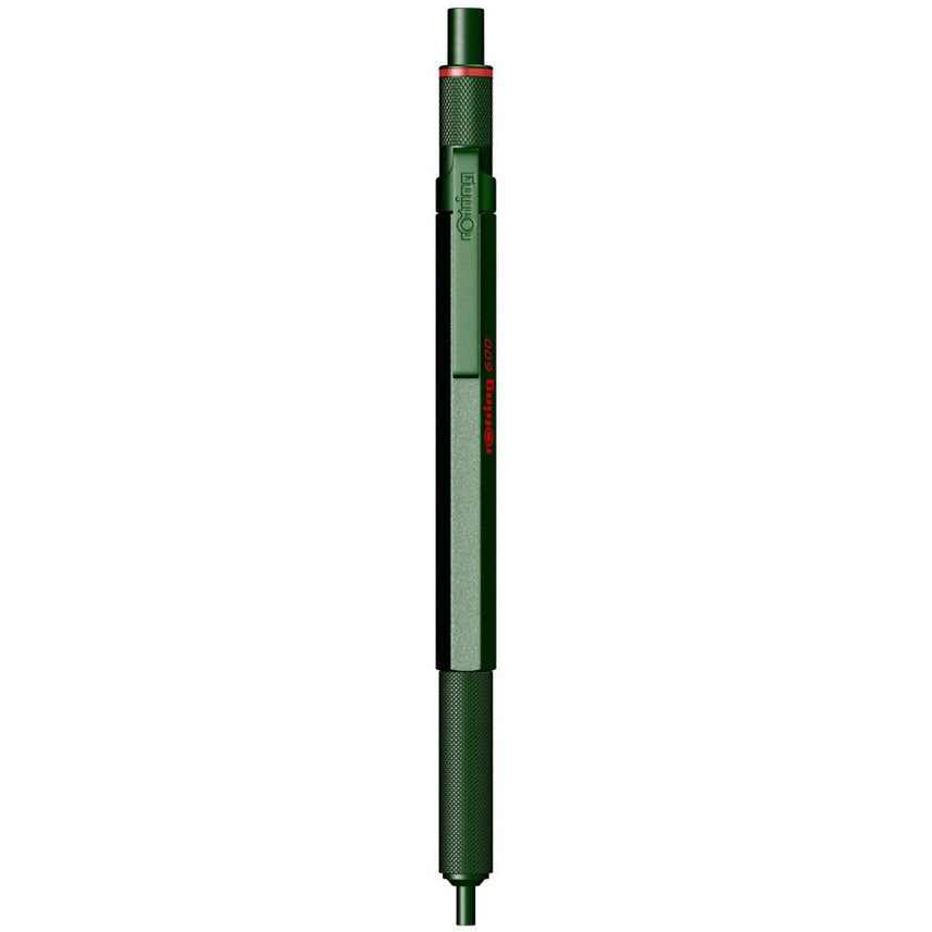 Rotring | 600 Series | Green 1.0mm Ball Pen | Metal Body | Non-Slip | Metal Knurled Grip
