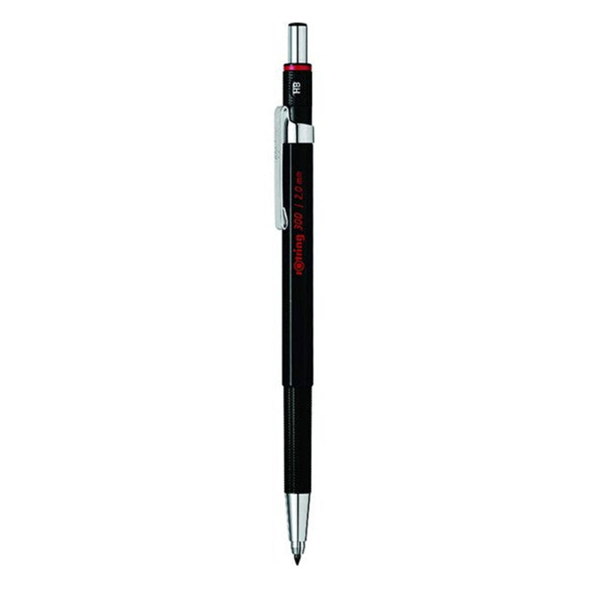 Rotring | 2mm Mechanical Pencil | HB Lead | Black | 300 Series