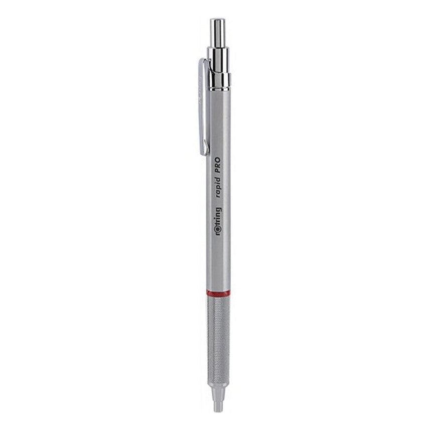 Rotring | Rapid Pro | Silver Retractable | Ball Point Pen | Metal Body