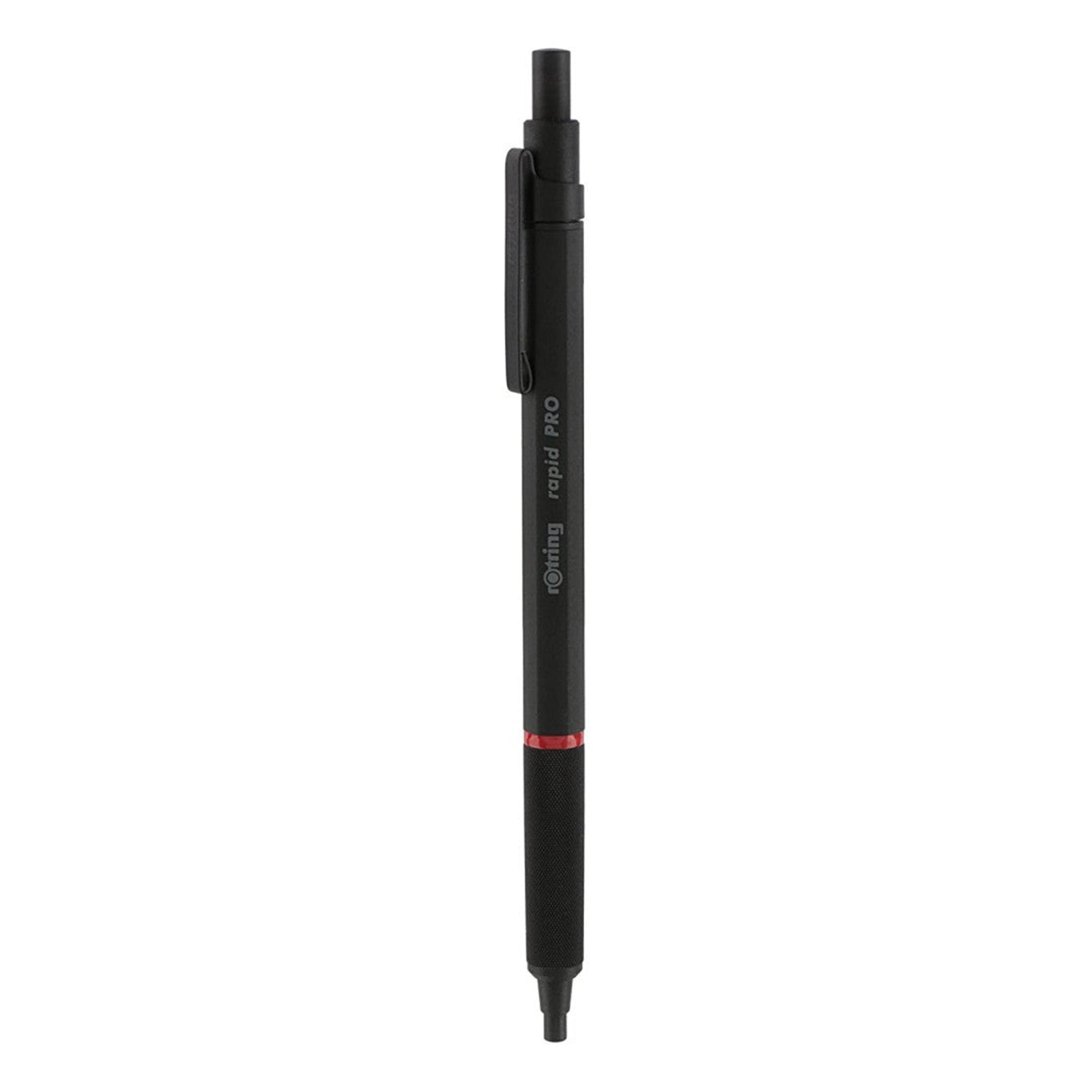 Rotring | Rapid Pro | Black Retractable | Ball Point Pen | Metal Body | Hexagonal Barrel