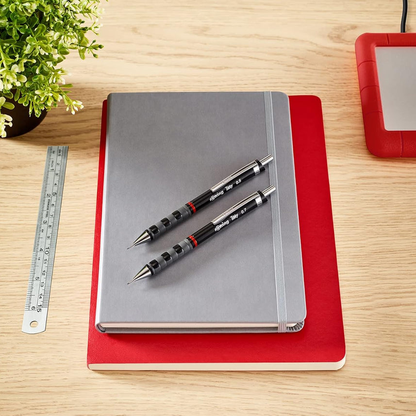 Rotring Tikky 0.5mm Mechanical Pencil – Black with Spare Leads - penpencilink