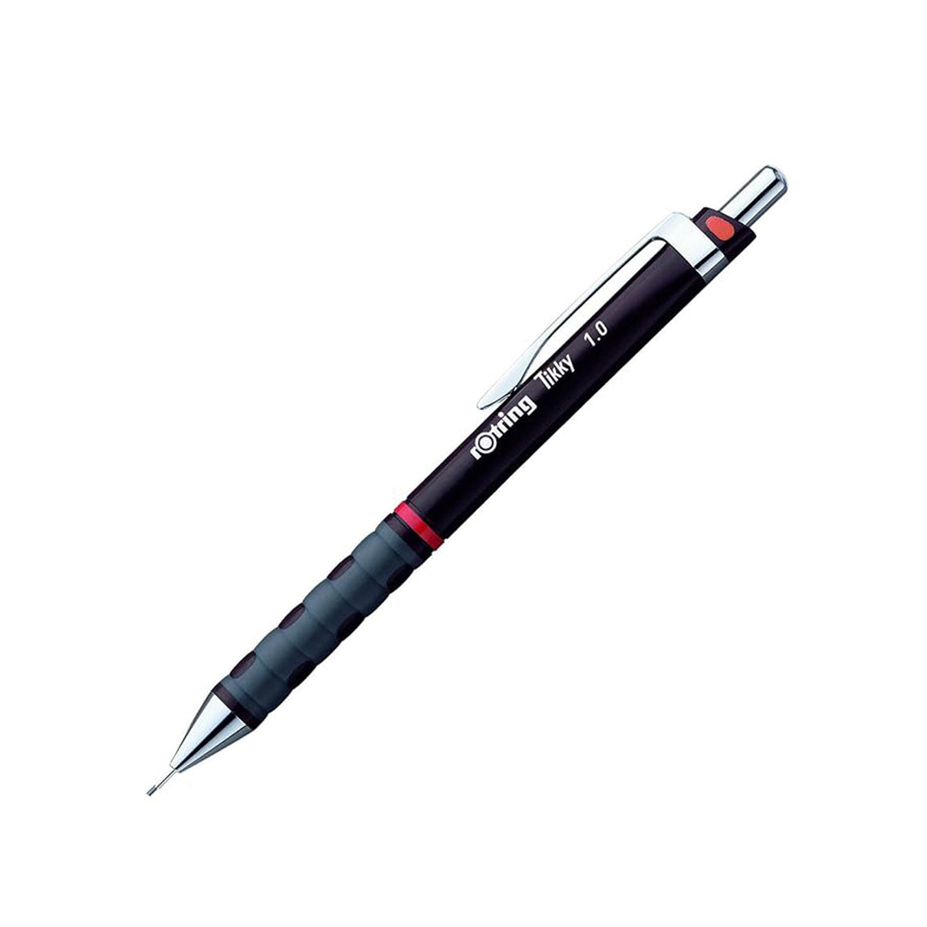 Rotring| Tikky | 1.0mm | Mechanical Clutch Lead Pencil | Burgundy Barrel